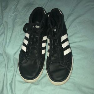 Men’s high top adidas black shoes